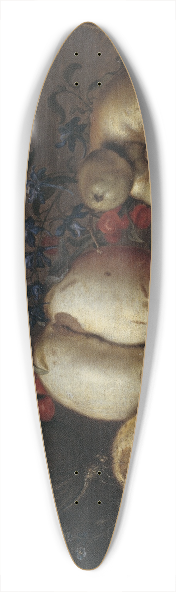 Balthasar van der Ast - Still Life with Fruit and Shells 39.3 inch art pintail longboard deck