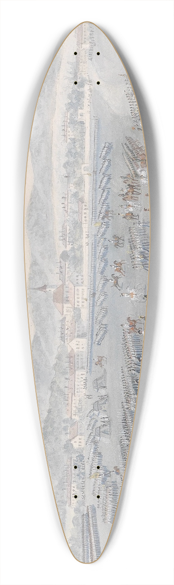 Balthasar Wigand - Lerchenfelder Linie Groe Kirchenparade 39.3 inch art pintail longboard deck