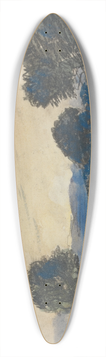 Barbara Bodichon - Sketchbook 39.3 inch art pintail longboard deck