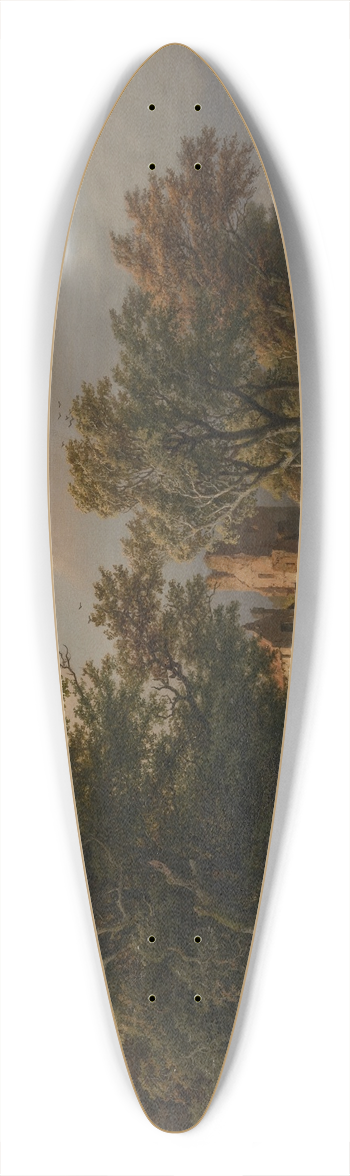 Barend Cornelis Koekkoek - De rukwind 39.3 inch art pintail longboard deck