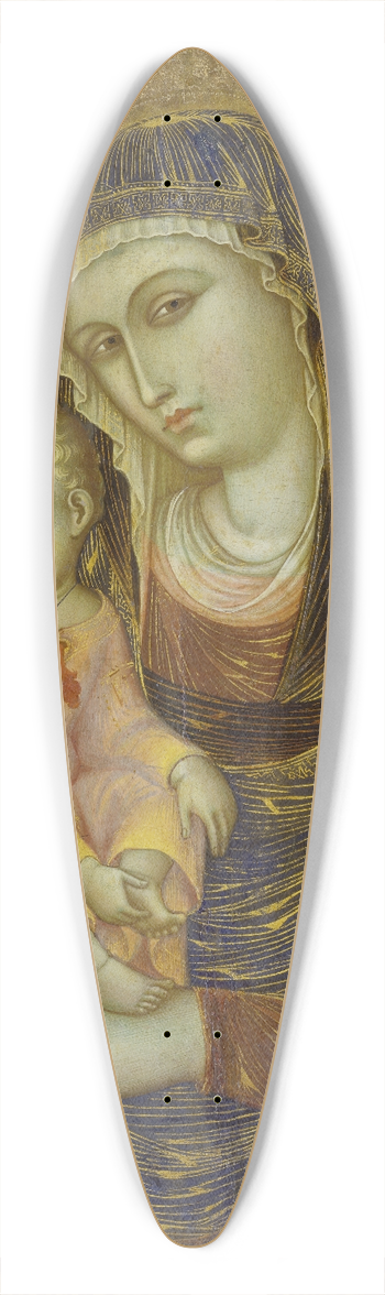 Barnaba Da Modena - Madonna and Child 39.3 inch art pintail longboard deck