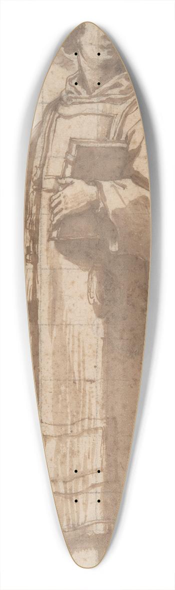 Bartolomeo Cesi - Saint Lawrence 39.3 inch art pintail longboard deck