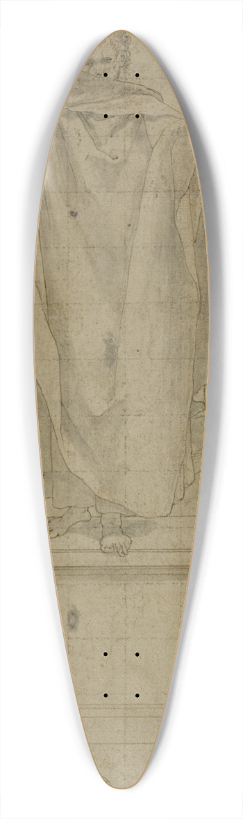 Bartolomeo Cesi - Study for Allegory of Faith and Silence 39.3 inch art pintail longboard deck