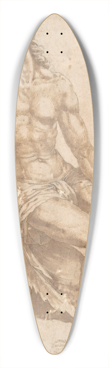 Bartolomeo Neroni - Study for Christ in The Entombment 39.3 inch art pintail longboard deck