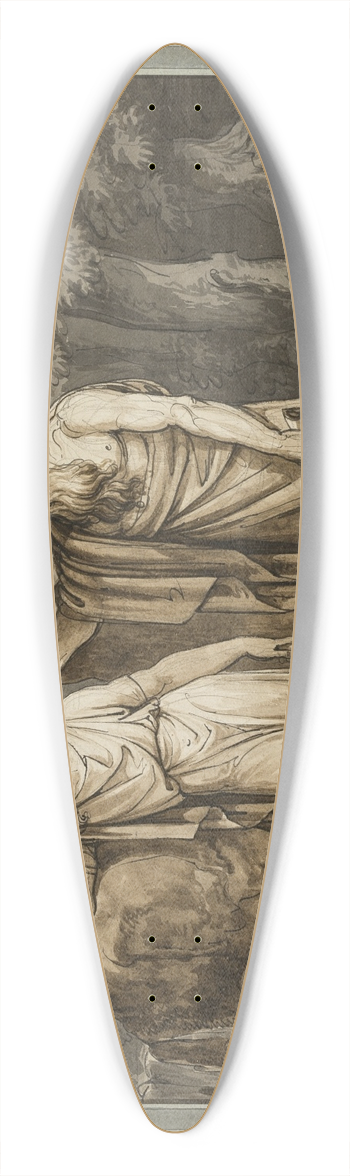 Bartolomeo Pinelli - Telemachus is Consoled by Termosiris, Priest of Apollo, from The Adventures of Telemachus, Book 2 39.3 inch art pintail longboard deck