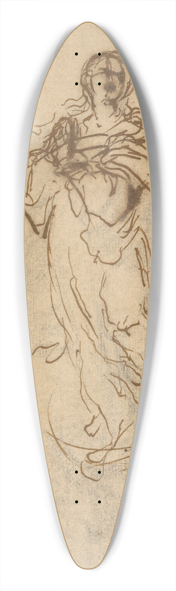 Bartolom Estebn Murillo - The Immaculate Conception 39.3 inch art pintail longboard deck