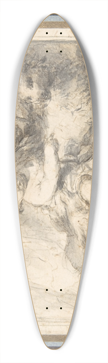 Bartolom Estebn Murillo - The Infant St. John the Baptist 39.3 inch art pintail longboard deck
