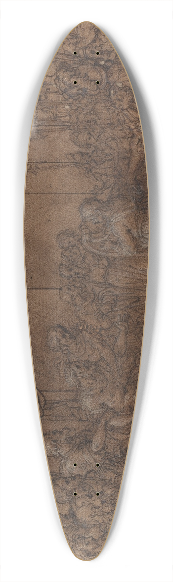 Bartolommeo Cesi - David Spiller harpe for Sauls trone 39.3 inch art pintail longboard deck