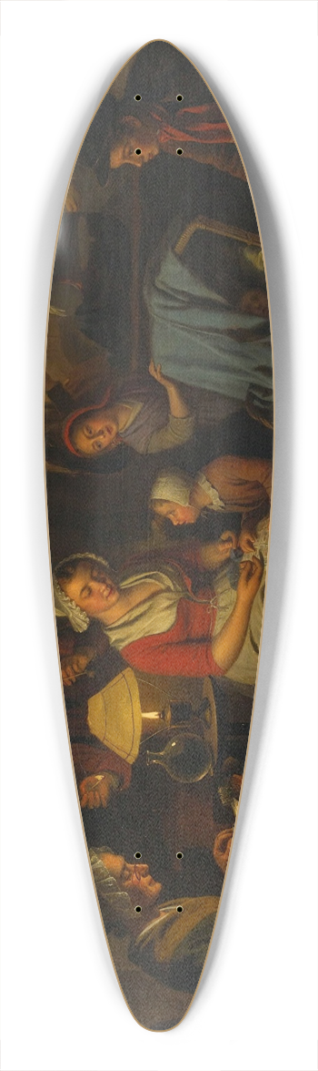 Basile De Loose - By Candlelight 39.3 inch art pintail longboard deck