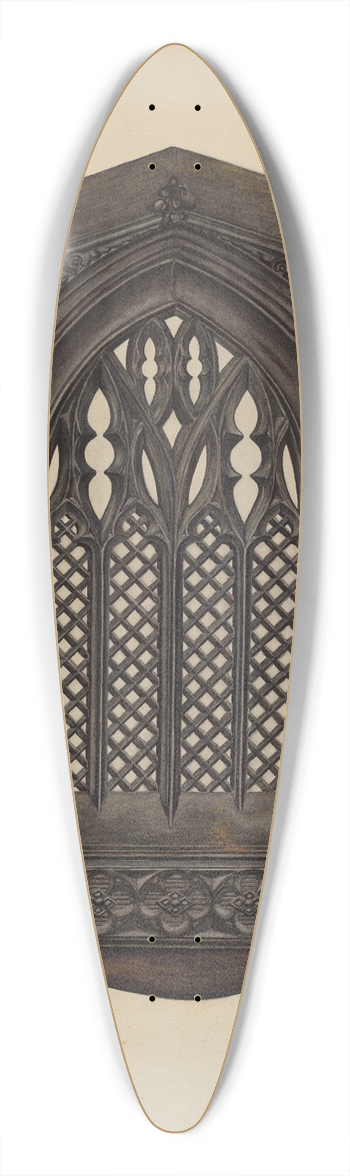 Beamon Meacham - Cast Iron Gate Front 39.3 inch art pintail longboard deck