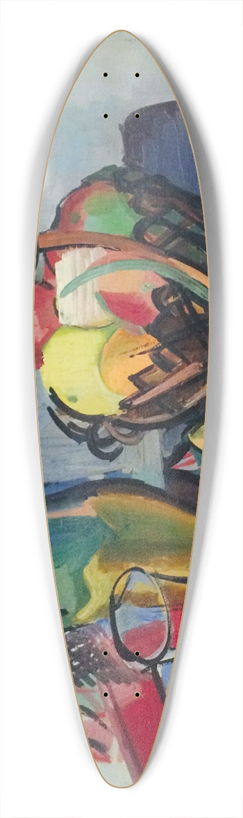 Ben Benn - Still Life 39.3 inch art pintail longboard deck