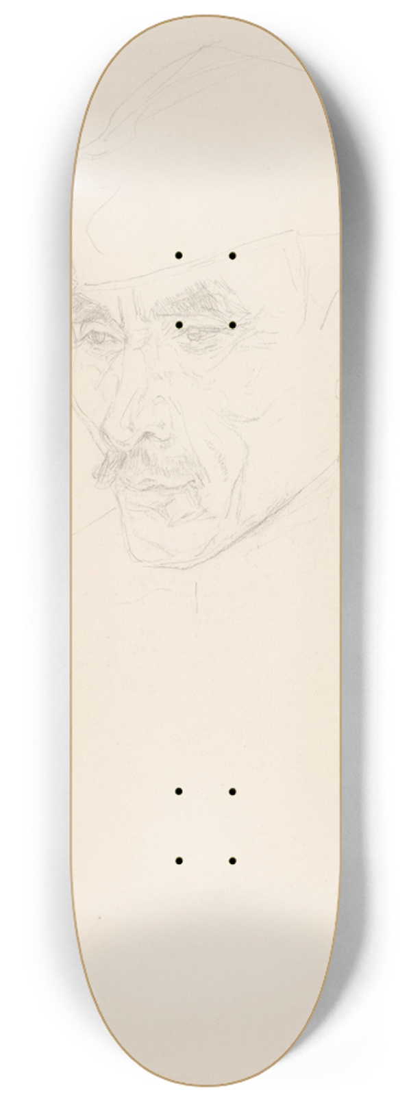 Jan Veth - Portret van een Javaan (schets) 8.25 inch art skate deck