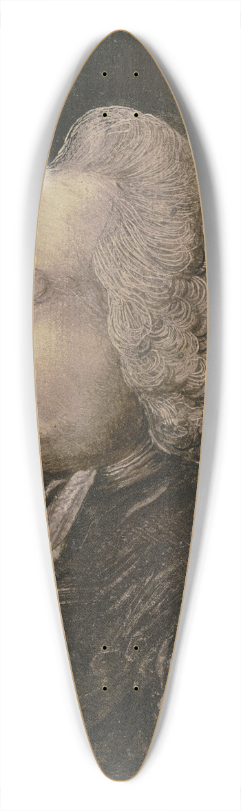 Benjamin Calau - Brustbild eines Geistlichen mit Percke im Profil nach links 39.3 inch art pintail longboard deck