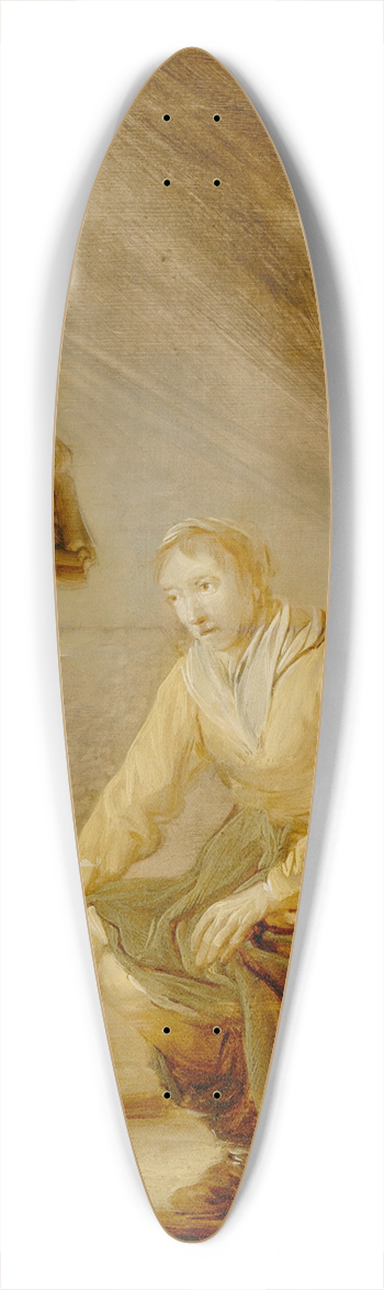 Benjamin Gerritsz. Cuyp - Woman Before A Fire 39.3 inch art pintail longboard deck