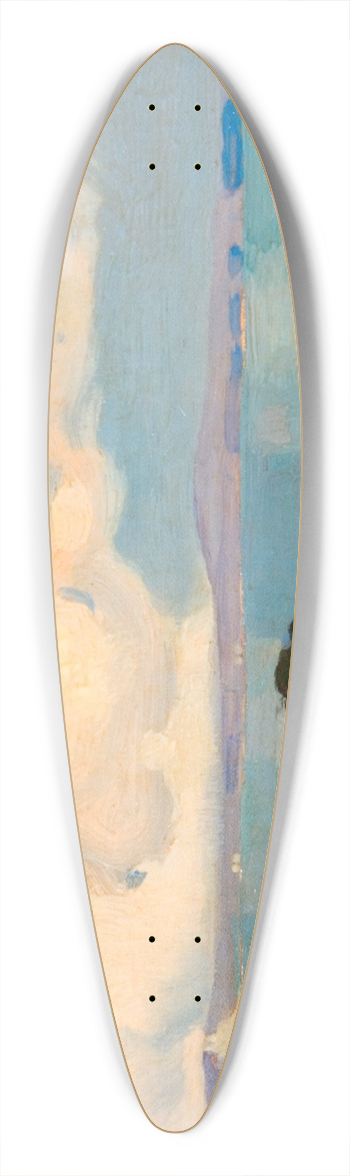 Benjamin Haughton - Mounts Bay, Cornwall 39.3 inch art pintail longboard deck