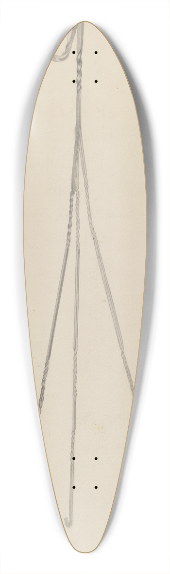 Benjamin Resnick - Candle Holder 39.3 inch art pintail longboard deck