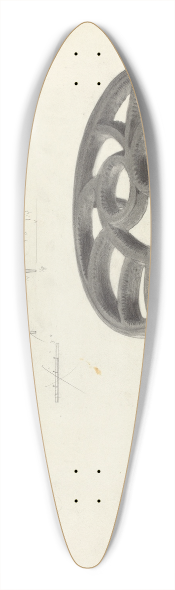 Benjamin Resnick - Trivet 39.3 inch art pintail longboard deck