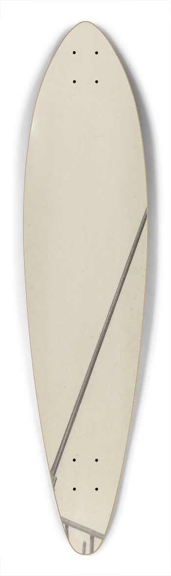 Benjamin Resnick - Wrought Iron Toaster 39.3 inch art pintail longboard deck