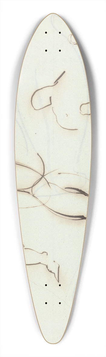 Benjamin Robert Haydon - Figure studies. 39.3 inch art pintail longboard deck