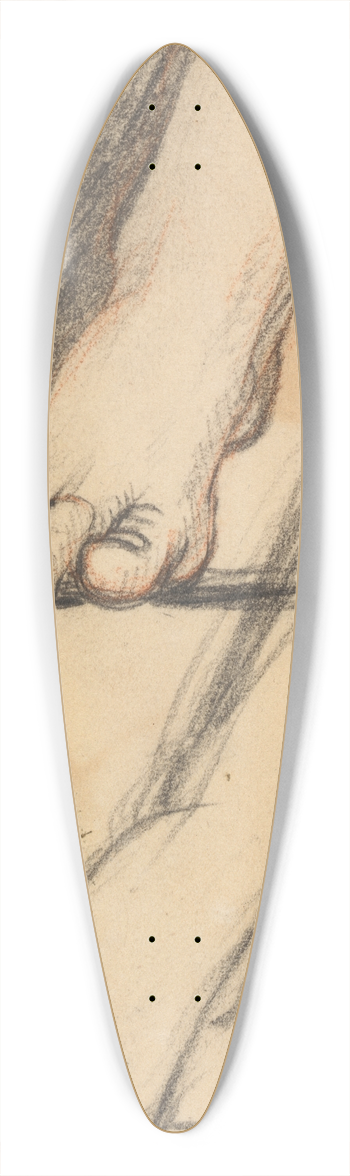 Benjamin Robert Haydon - Study of Feet 39.3 inch art pintail longboard deck