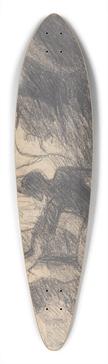 Benjamin Robert Haydon - Study of Figures in a Cave 39.3 inch art pintail longboard deck