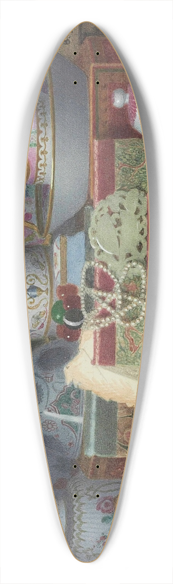 Benjamin Walter Spiers - Old China 39.3 inch art pintail longboard deck