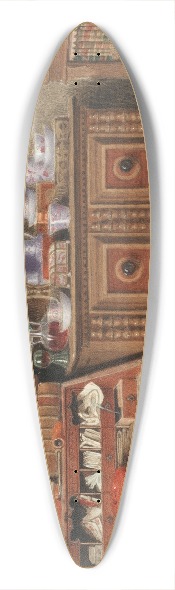 Benjamin Walter Spiers - Worthless old knicknacks and silly old books 39.3 inch art pintail longboard deck