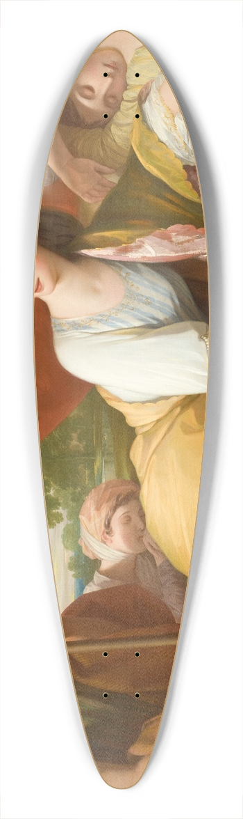 Benjamin West - Cymon and Iphigenia 39.3 inch art pintail longboard deck
