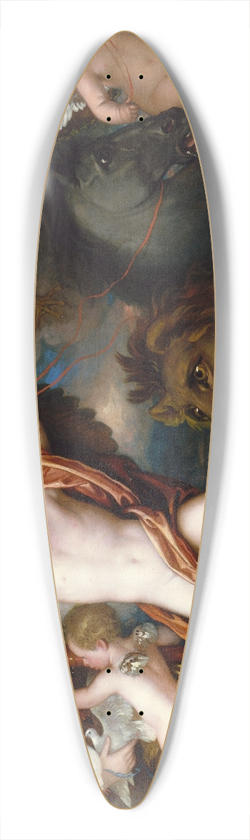 Benjamin West - Omnia Vincit Amor, Or The Power of Love in The Three Elements 39.3 inch art pintail longboard deck