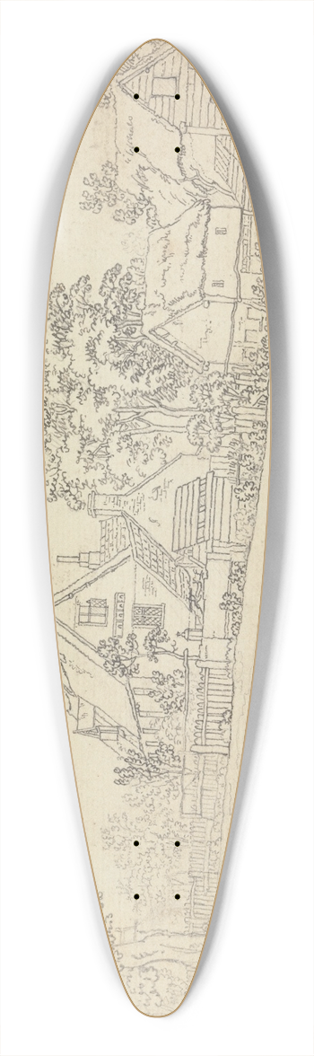 Benjamin West - Parsonage House at Henstead 39.3 inch art pintail longboard deck