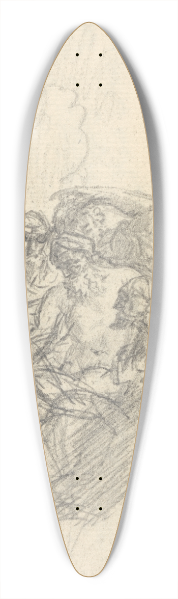 Benjamin West - Study 39.3 inch art pintail longboard deck