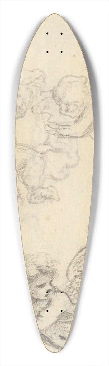 Benjamin West - Study of a Vase 39.3 inch art pintail longboard deck