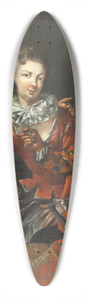 Benot Le Coffre - Four people in a niche 39.3 inch art pintail longboard deck