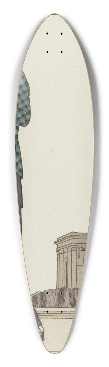 Bernard Boutet de Monvel - Le Jardin de Peyrou; Costume tailleur de Chruit 39.3 inch art pintail longboard deck