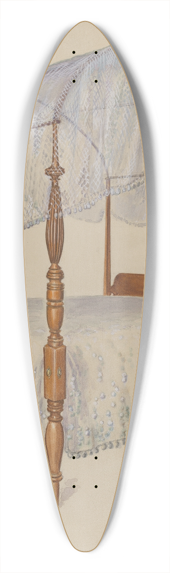 Bernard Gussow - Bed 39.3 inch art pintail longboard deck