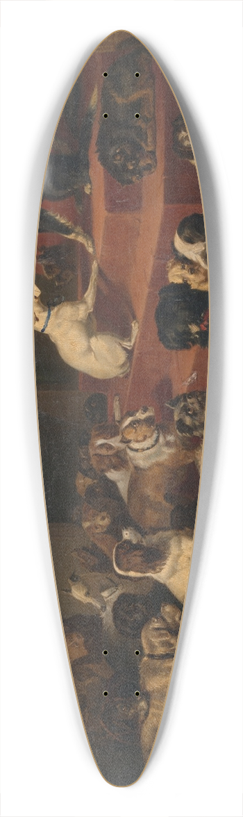 Bernard te Gempt - The dog request 39.3 inch art pintail longboard deck
