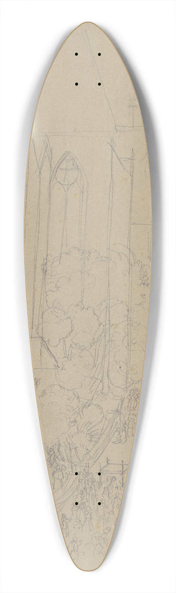 Bertel Thorvaldsen - Entwurf eines Grabmals fr Johann Philipp Bethmann-Hollweg 39.3 inch art pintail longboard deck