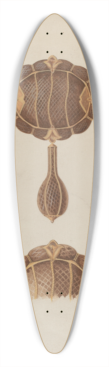 Bertha Semple - Brooch 39.3 inch art pintail longboard deck