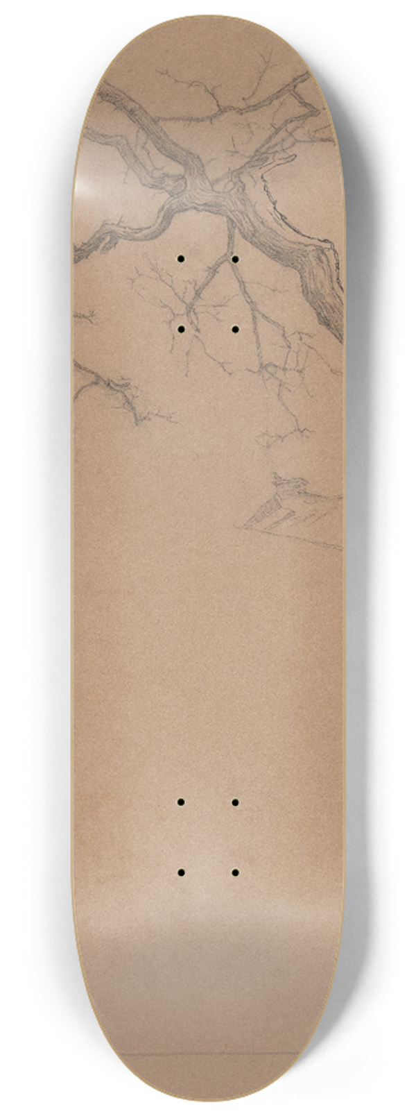 Jan Veth - Studie van een kale boom 8.25 inch art skate deck