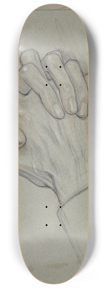 Jan Veth - Studie van gevouwen handen, voor het portret van mevrouw Ragazzi-van den Wall Bake 8.25 inch art skate deck