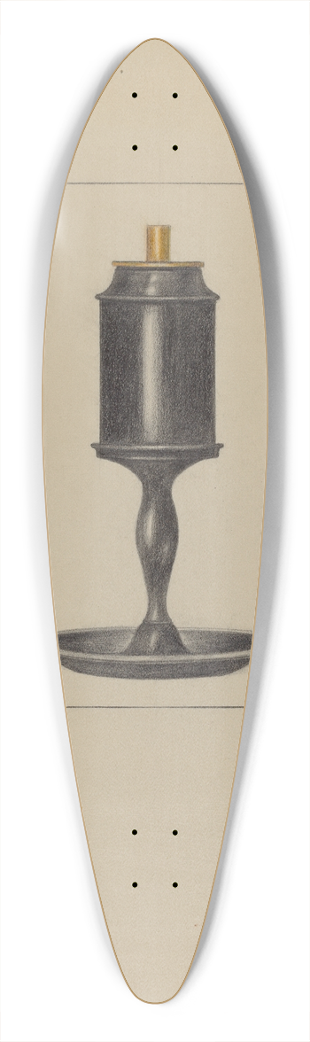Bessie Forman - Pewter Lamp 39.3 inch art pintail longboard deck