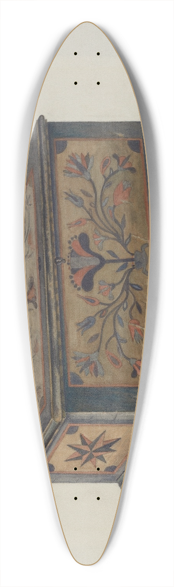Betty Jean Davis - Pa. German Sample Chest 39.3 inch art pintail longboard deck
