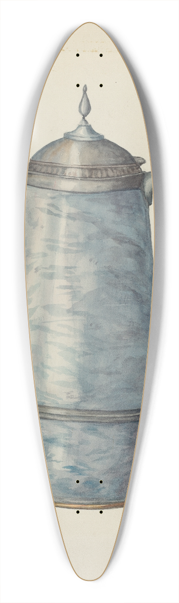 Beulah Bradleigh - Pewter Coffee Pot 39.3 inch art pintail longboard deck