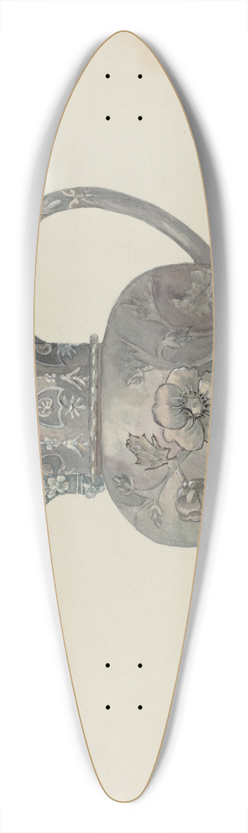 Beulah Bradleigh - Pewter Creamer 39.3 inch art pintail longboard deck