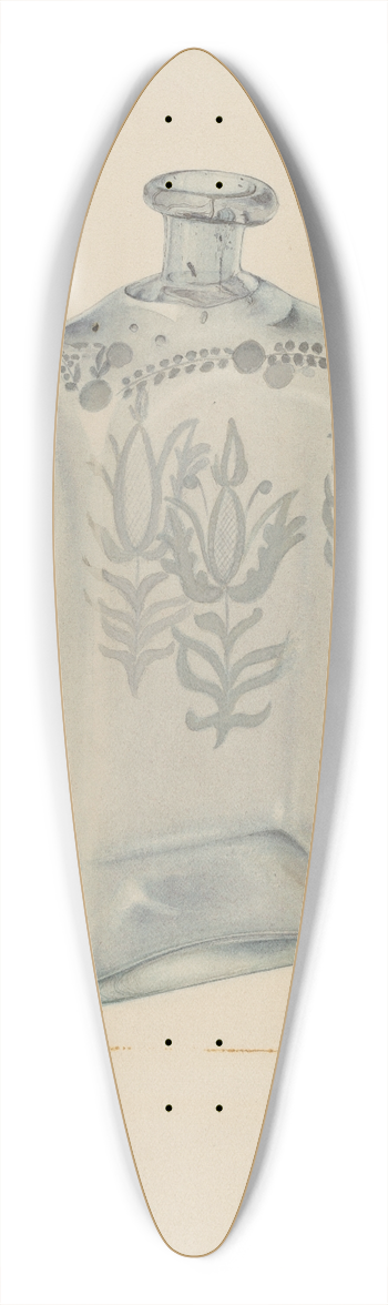 Beverly Chichester - Glass Bottle 39.3 inch art pintail longboard deck