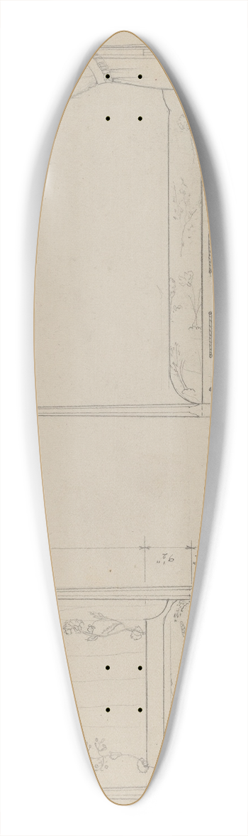 B. Holst-Grubbe - Bed 39.3 inch art pintail longboard deck