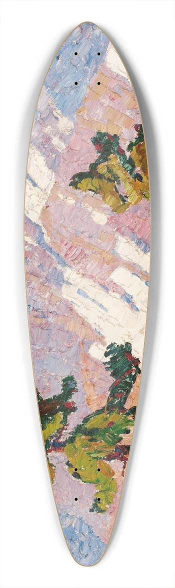 Birger Sandzn - Rocky Mountain Landscape 39.3 inch art pintail longboard deck