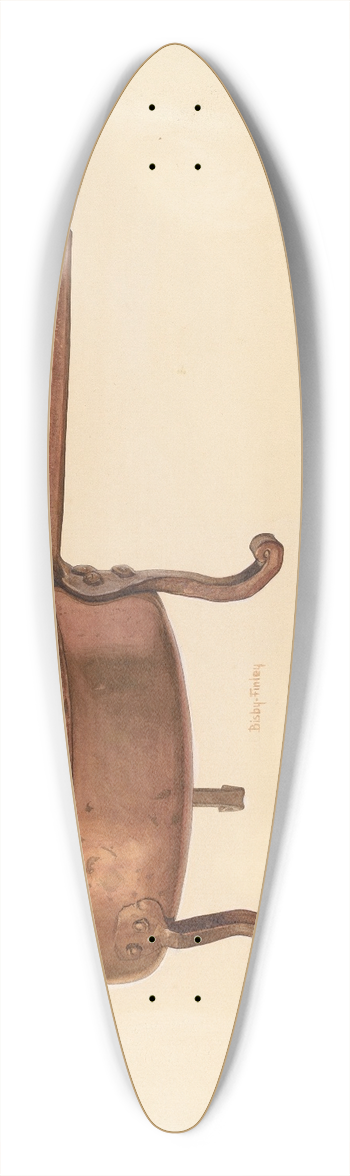 Bisby Finley - Bishop Hill  Copper Skillet 39.3 inch art pintail longboard deck