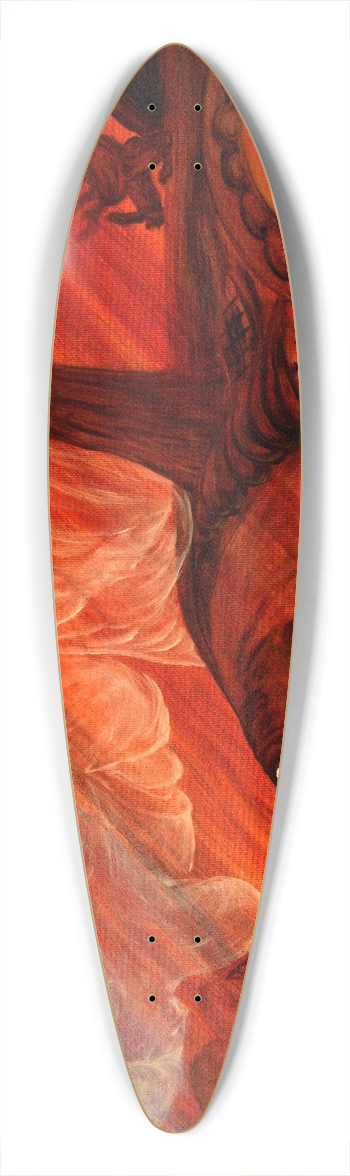 B. Jesus Newton - Untitled 39.3 inch art pintail longboard deck