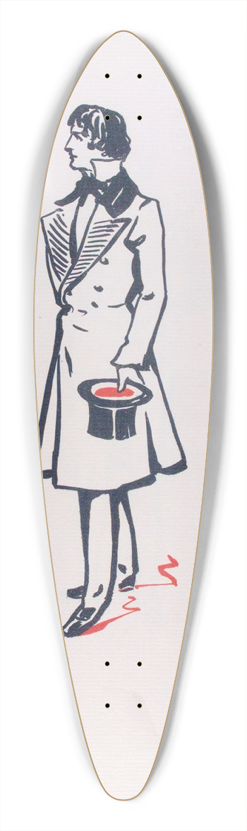 B. Kuppenheimer & Co - Period about 1820 39.3 inch art pintail longboard deck